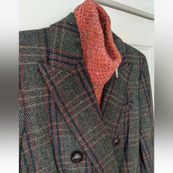 $298 Veronica Beard Lynn Alpaca wool Dickey Jacket Blazer insert rust multi - Picture 4 of 15